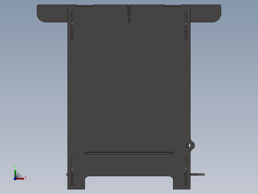可拆卸炉灶前视图