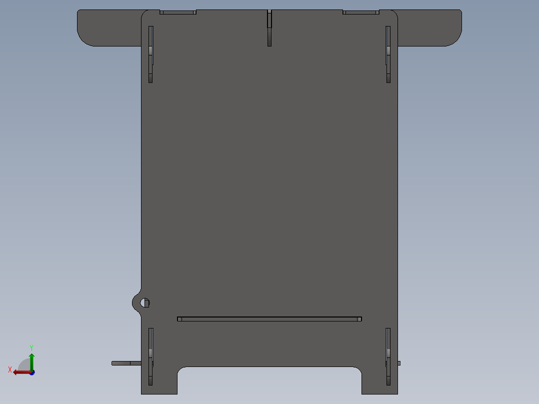 可拆卸炉灶后视图