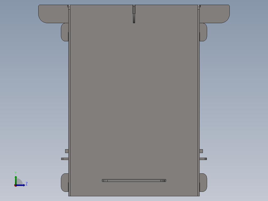 可拆卸炉灶左视图