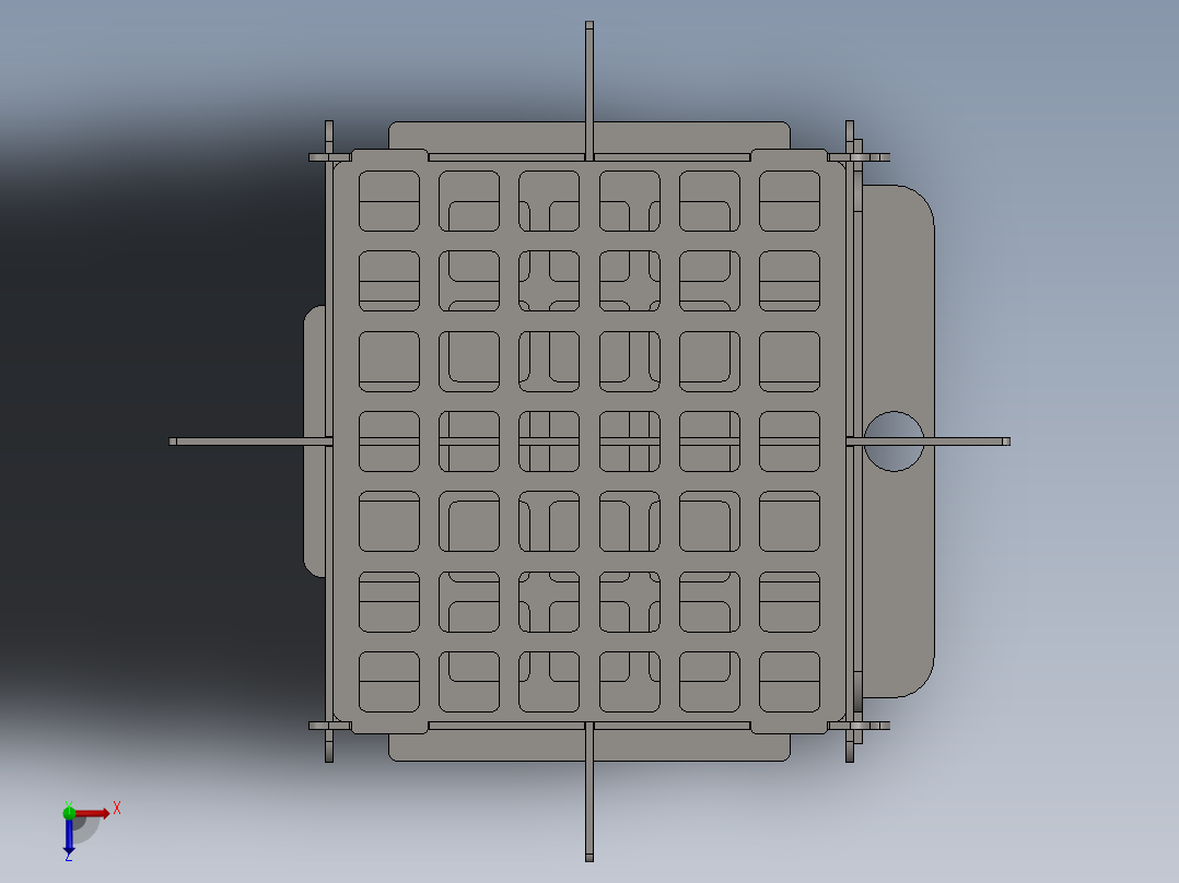 可拆卸炉灶俯视图