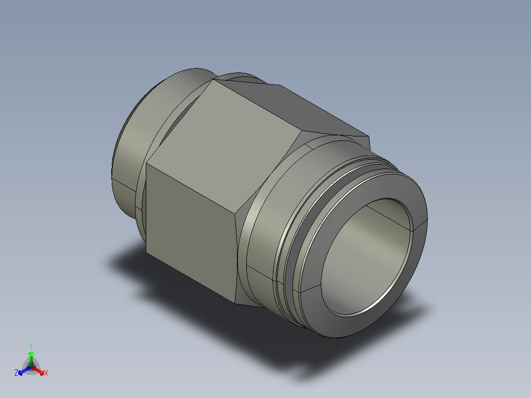 气管接头186105_QS_G1_2_16正等轴测图