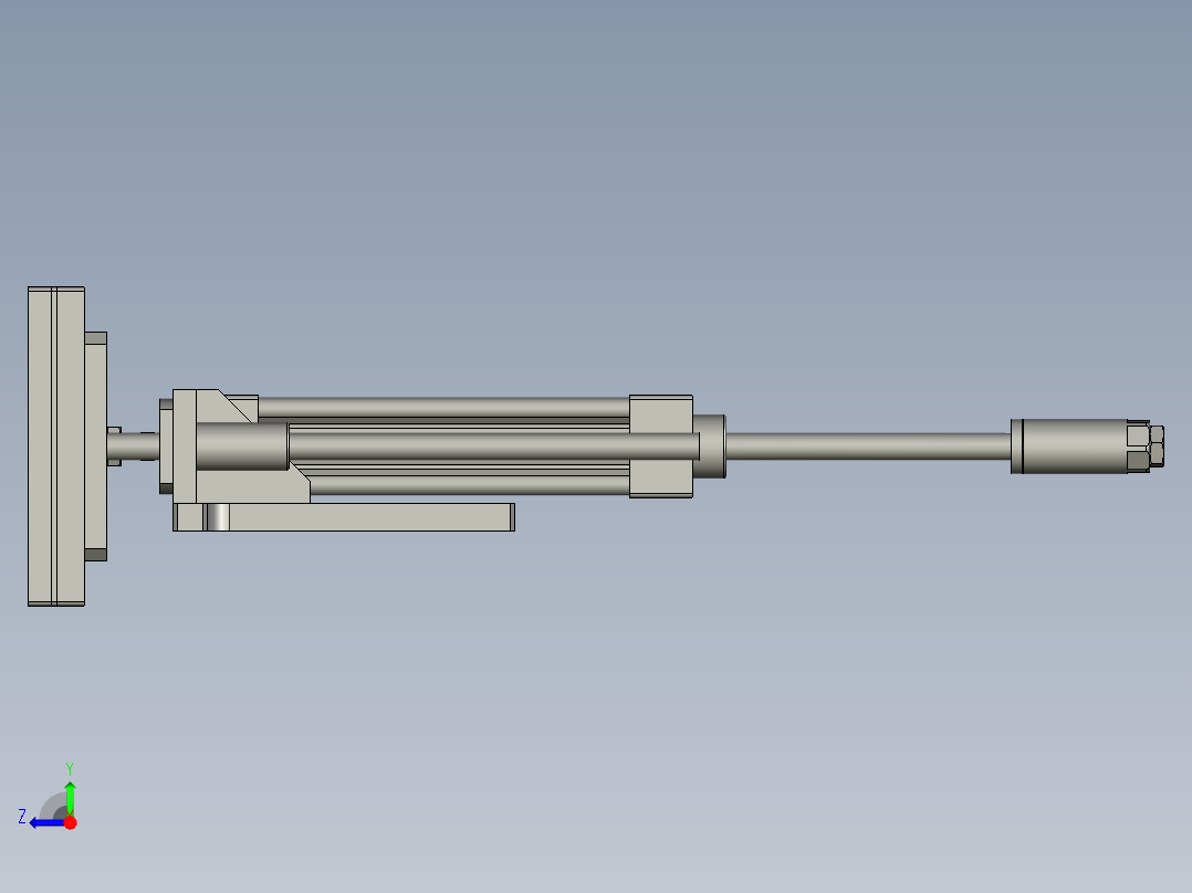 半自动标签贴标生产线设计-覆标组件-V1右视图