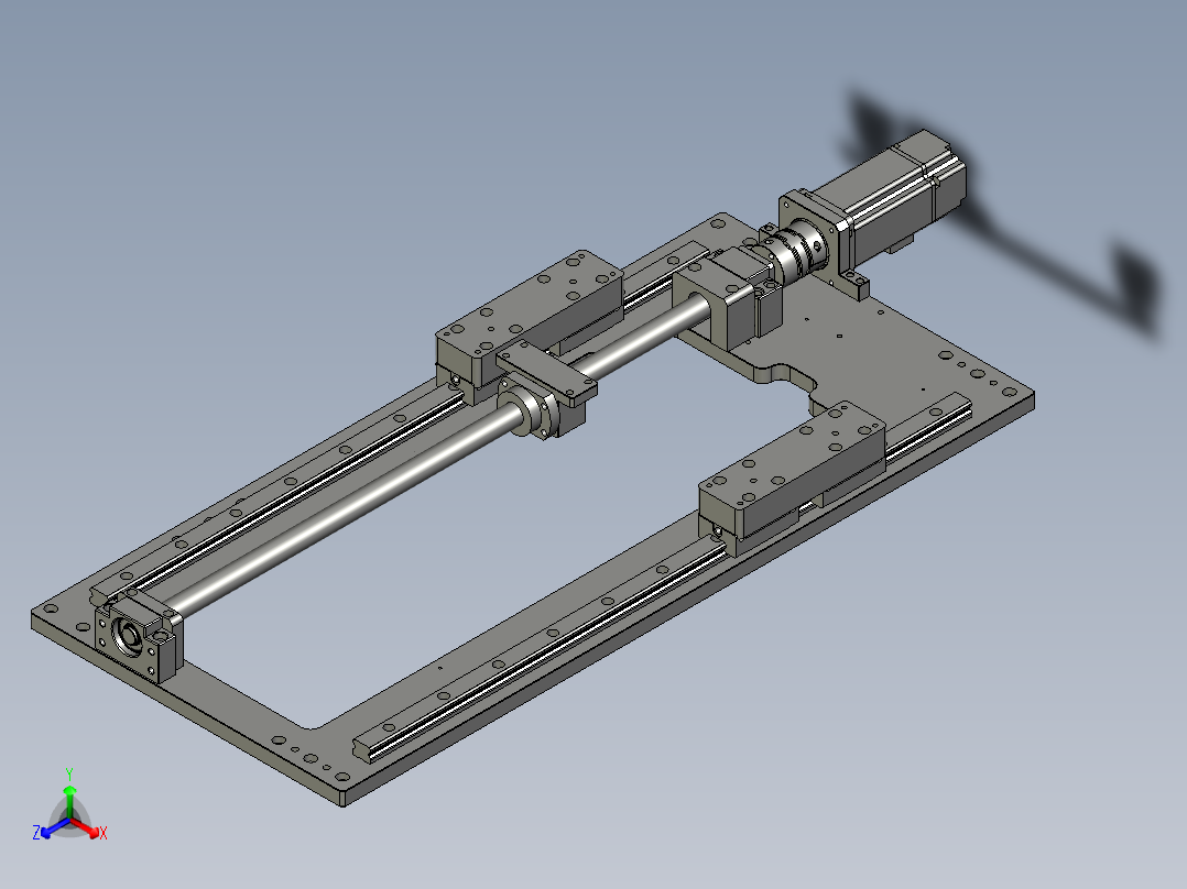 调度流水线驱动模组正等轴测图