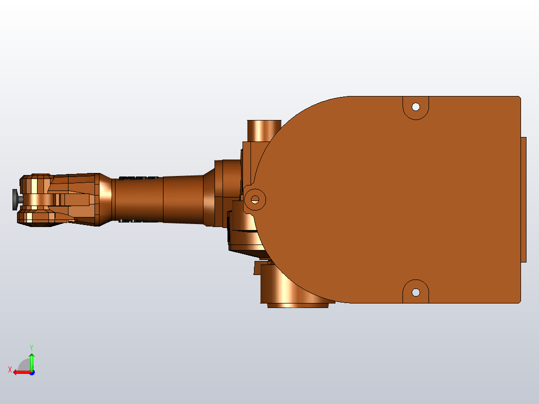 ABB机械手 -IRB1600 3D模型后视图