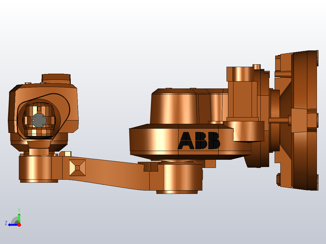 ABB机械手 -IRB1600 3D模型右视图