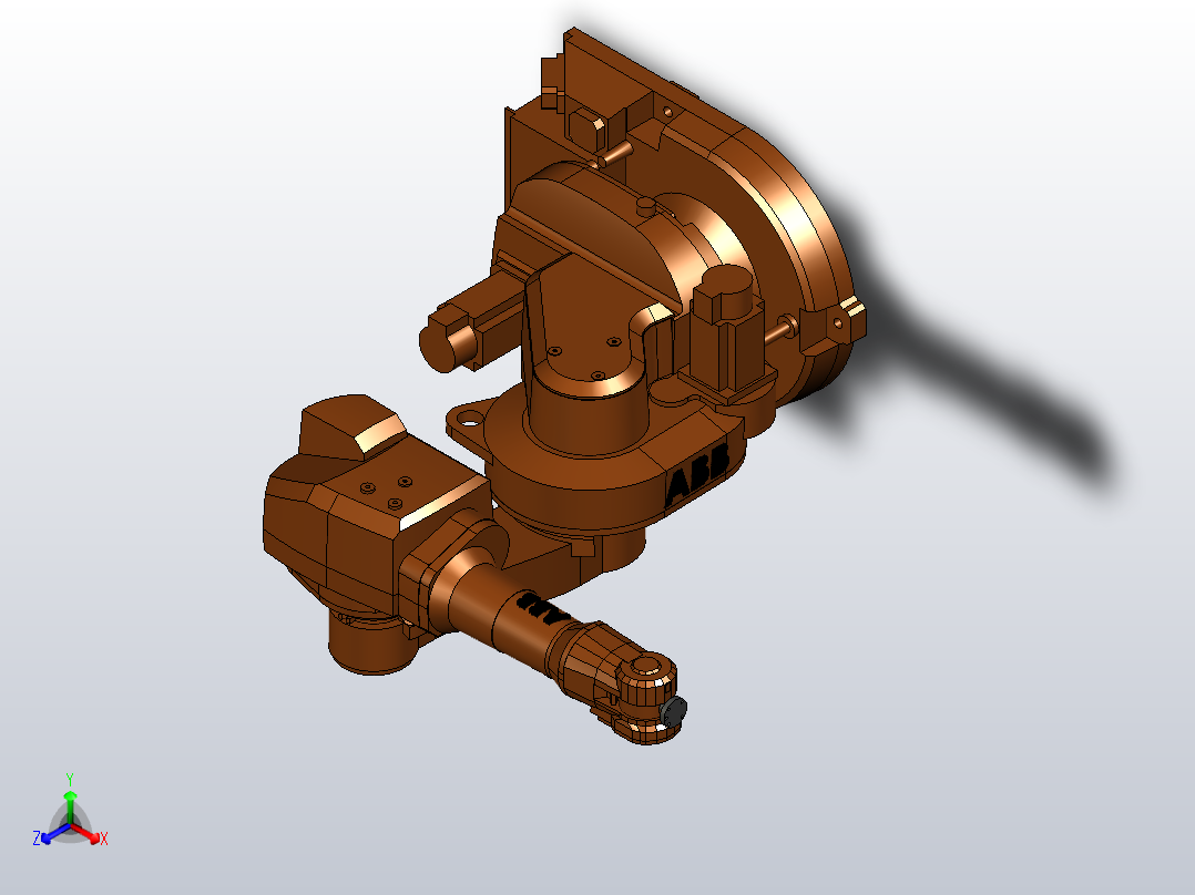 ABB机械手 -IRB1600 3D模型正等轴测图