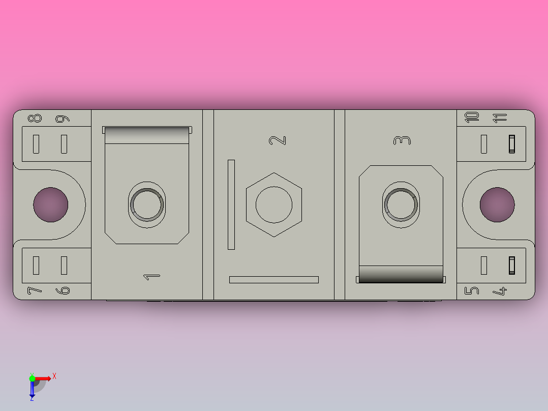 温度传感器俯视图