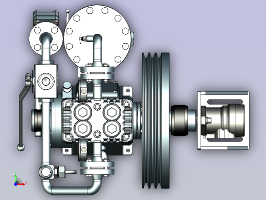 161B型百马力压缩机模型前视缩略图