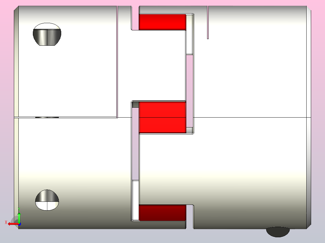 LYCA梅花联轴器[LYCA-95126]后视图