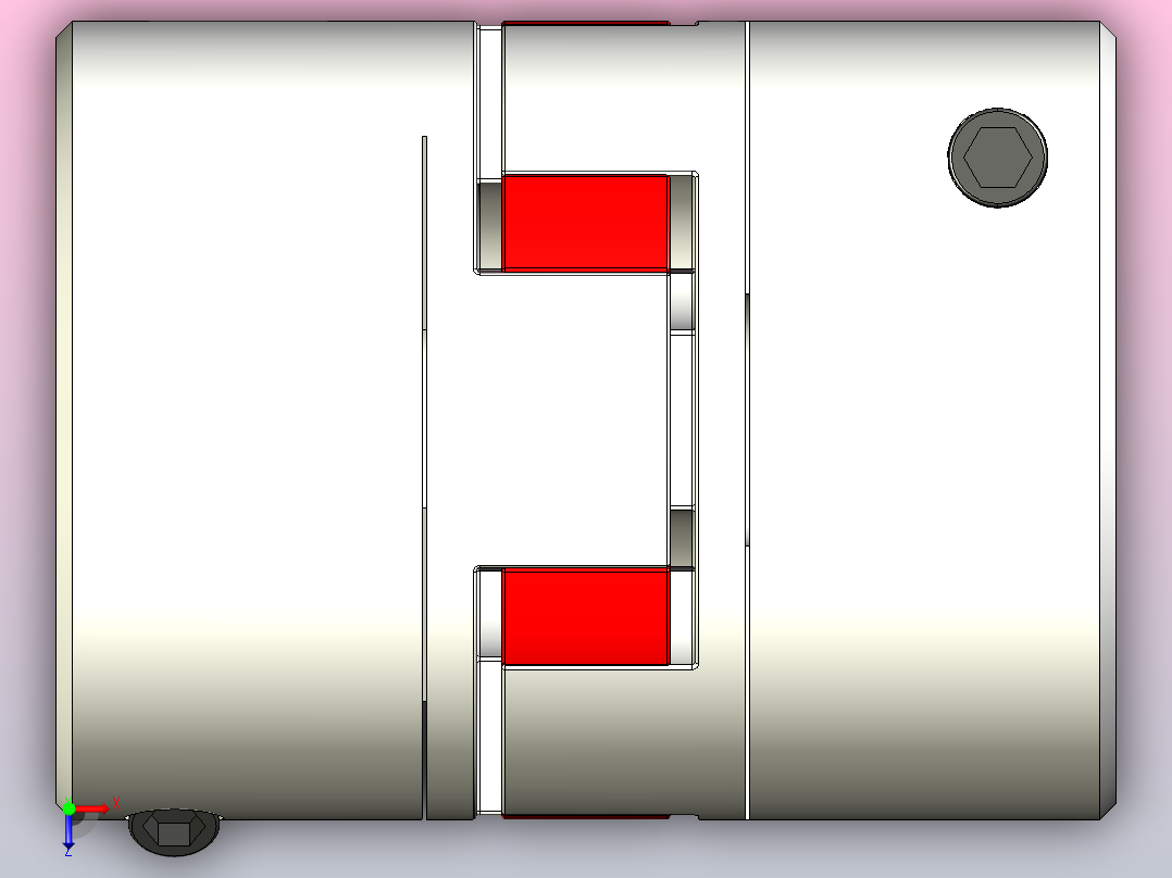 LYCA梅花联轴器[LYCA-95126]俯视图