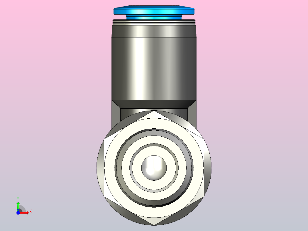 快插接头QSLV2-1_4-8前视图