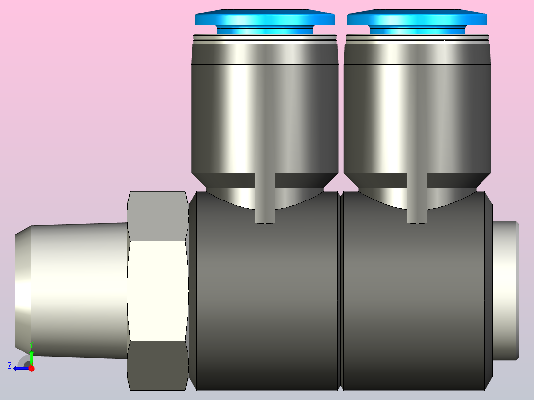 快插接头QSLV2-1_4-8右视图