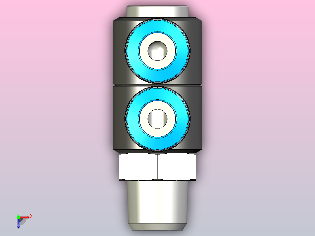 快插接头QSLV2-1_4-8俯视图