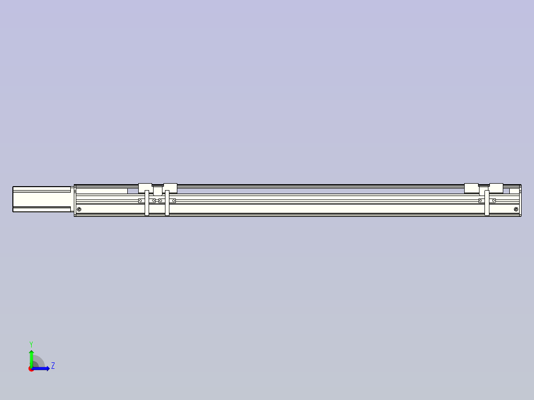 NXA5丝杆滑台，线性模组 NXA5-500-BC左视图