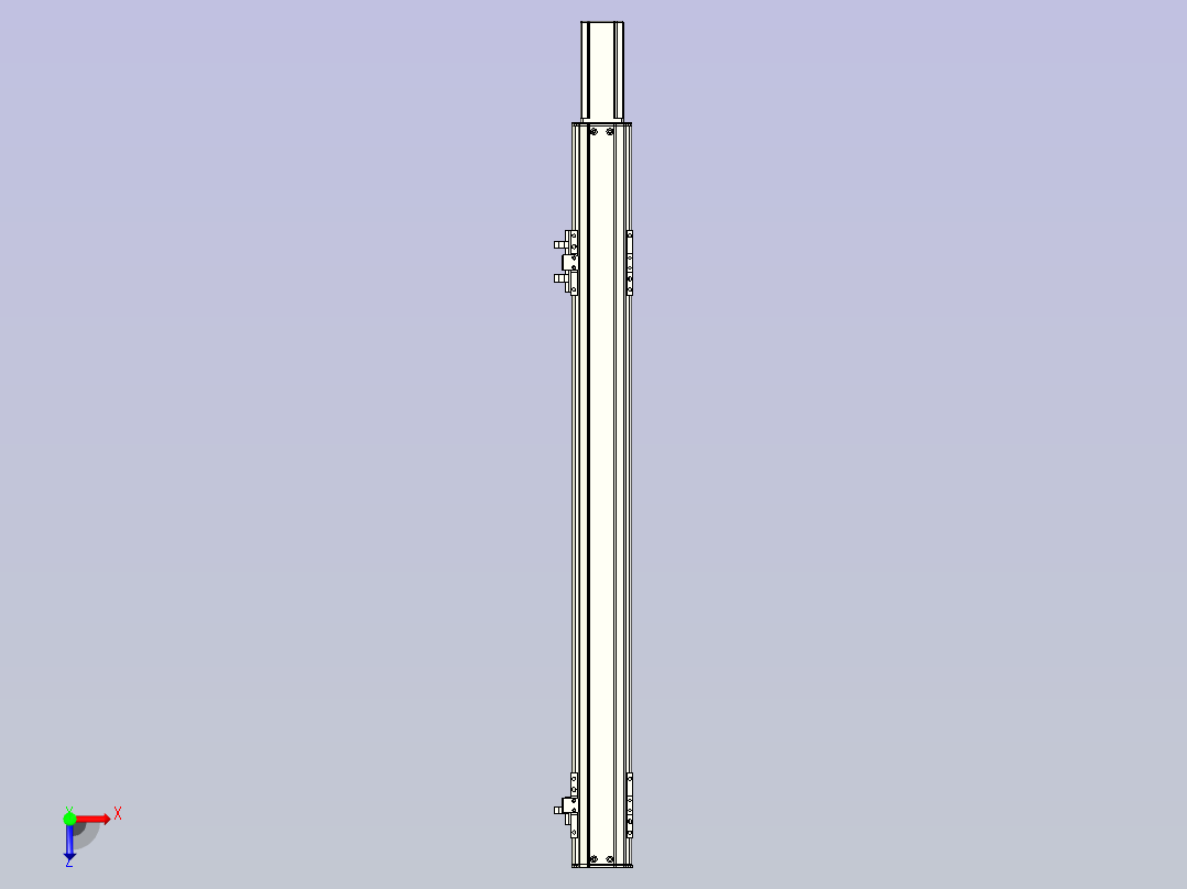 NXA5丝杆滑台，线性模组 NXA5-500-BC俯视图