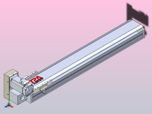 皮带直线轴半封闭可选导轨TPA-HNB-120D-110-L600-LU-C-P40-N3