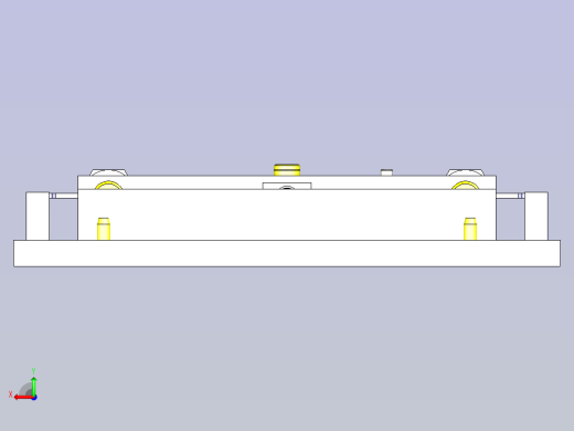一款电路板固定夹具3D图纸后视缩略图