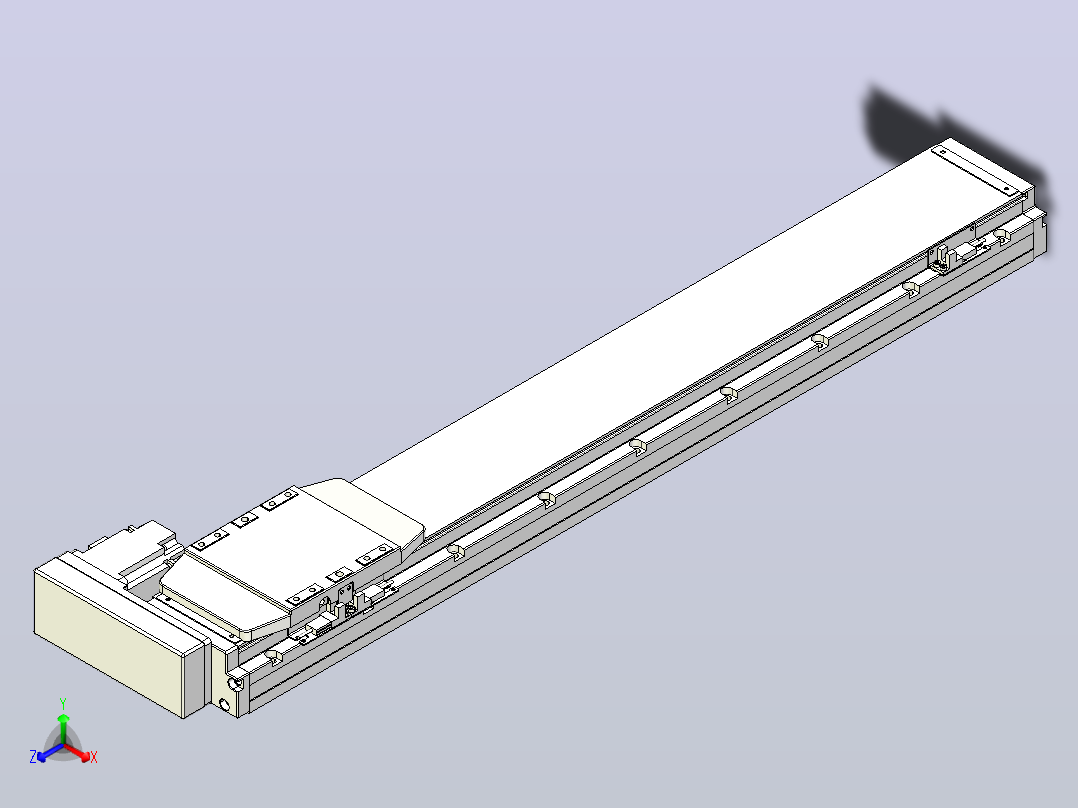 滚珠丝杠直线轴内置导轨TPA-GCR-120-1610C-L650-MR-M40-N3主视图