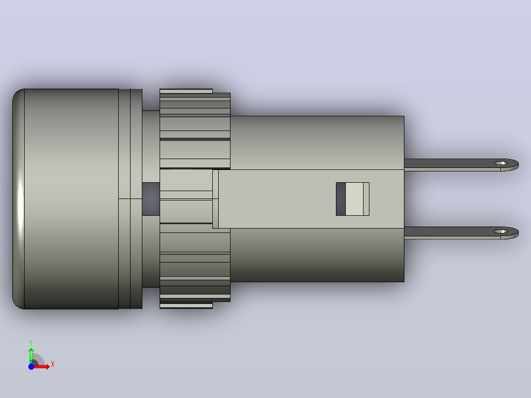 指示灯AD16-16E LED d16mm 230 V (APT)前视图