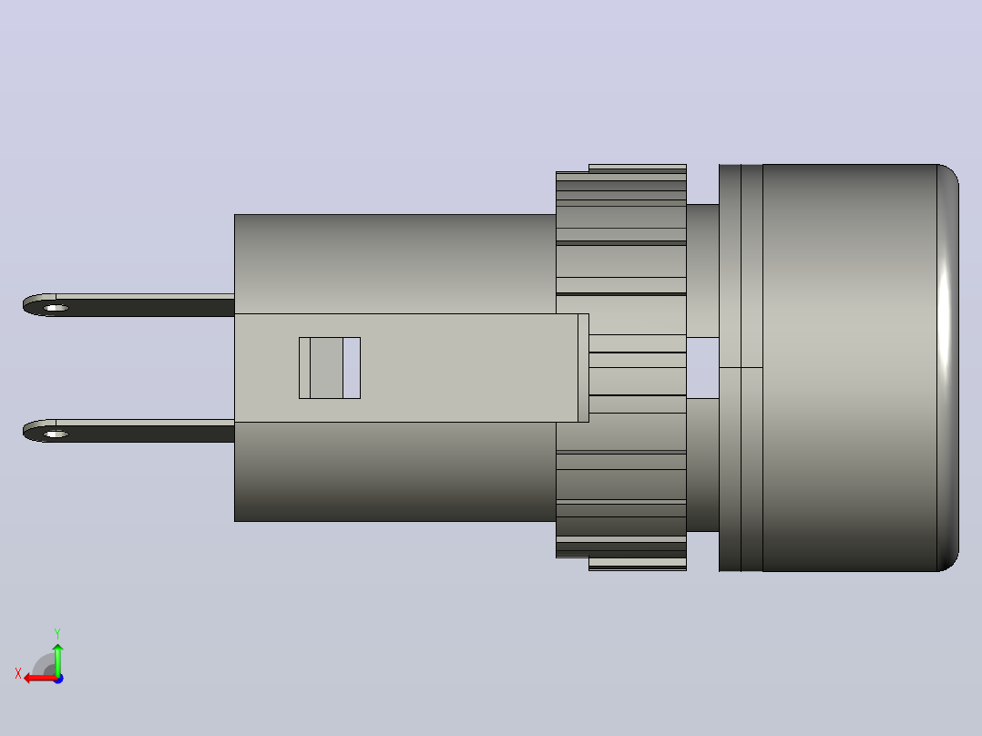 指示灯AD16-16E LED d16mm 230 V (APT)后视图