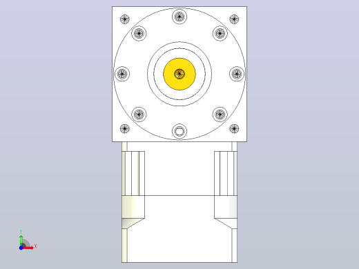 PW210双轴 PGH180-L1 35-114.3-200-M12转向器前视缩略图