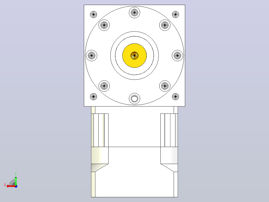 PW210双轴 PGH180-L1 35-114.3-200-M12转向器后视图