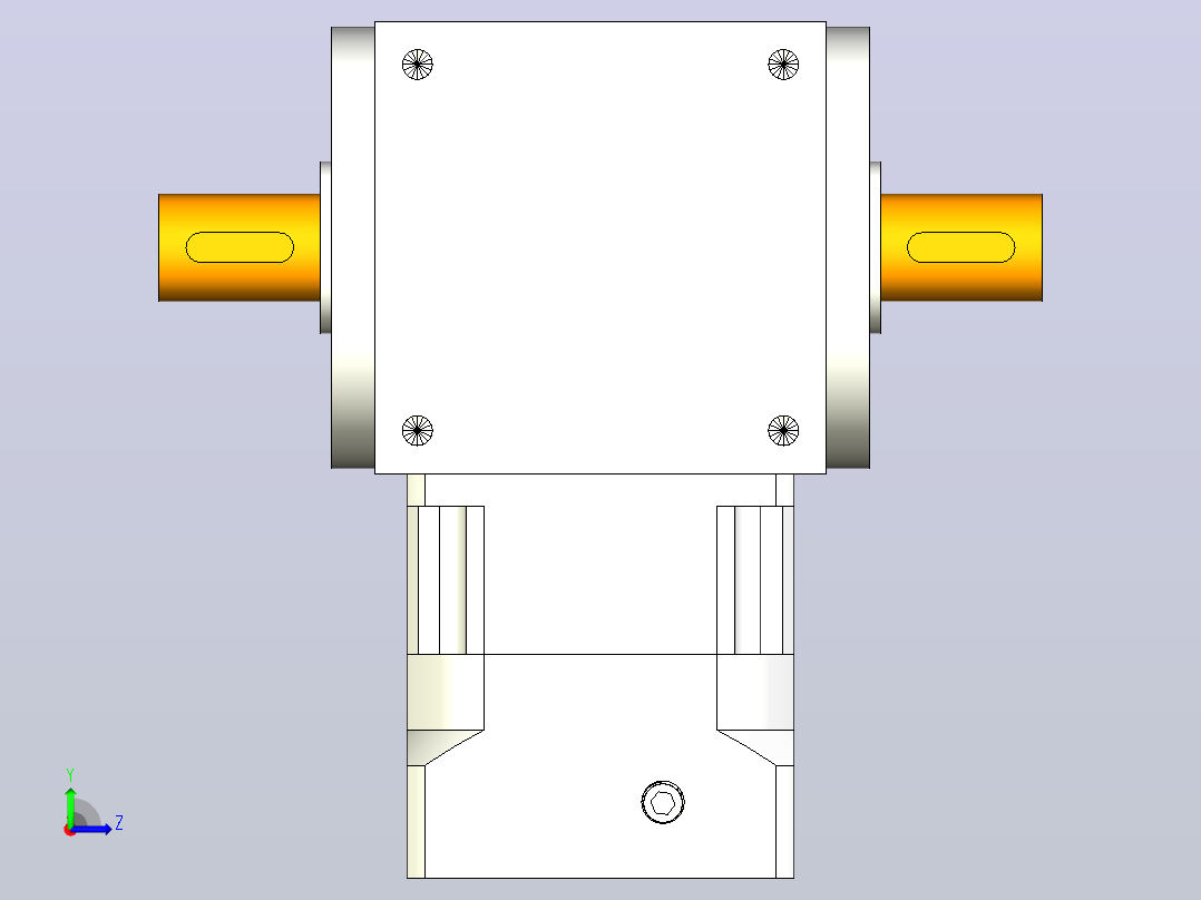 PW210双轴 PGH180-L1 35-114.3-200-M12转向器左视图