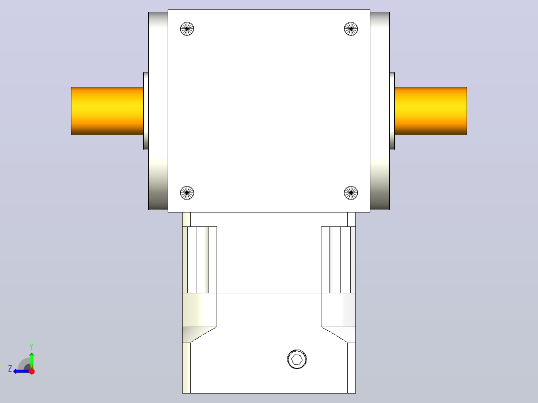PW210双轴 PGH180-L1 35-114.3-200-M12转向器右视图