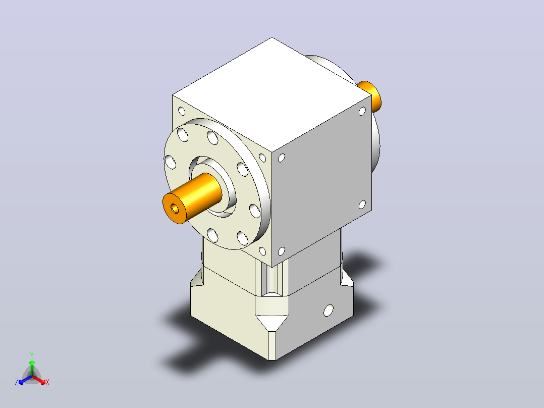 PW210双轴 PGH180-L1 35-114.3-200-M12转向器正等轴测图