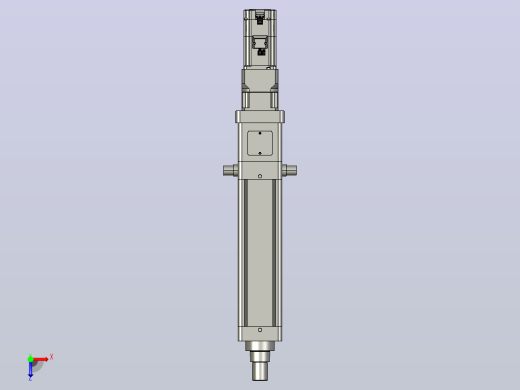轻载电动缸TPA-ESR100-3210C-L200-M-TC-W-P75-JX-C3俯视缩略图