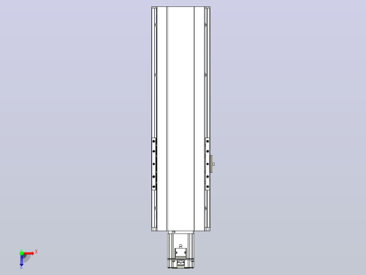 日规模组半封闭丝杆TPA-HNR-175D-2510C-L350-M-C-P75-N3俯视缩略图