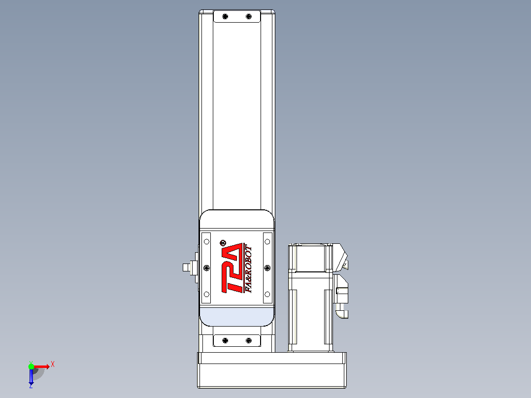 滚珠丝杠直线轴带导轨全封闭TPA-HCR-65S-1610C-L150-MR-Y-P10-N3俯视图