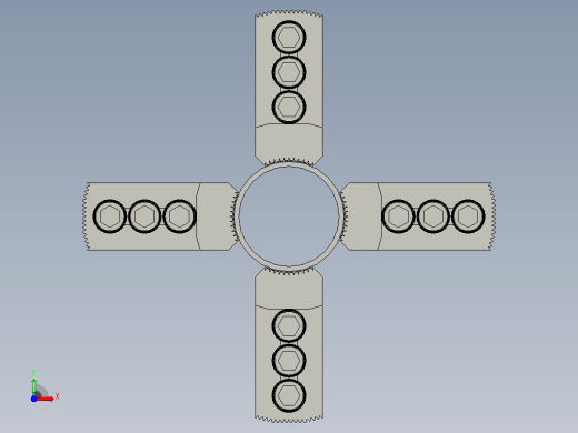 配有螺柱的硬齿数控车床前视缩略图