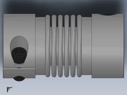 JB-2波纹管联轴器_JB2-16-6-6俯视缩略图