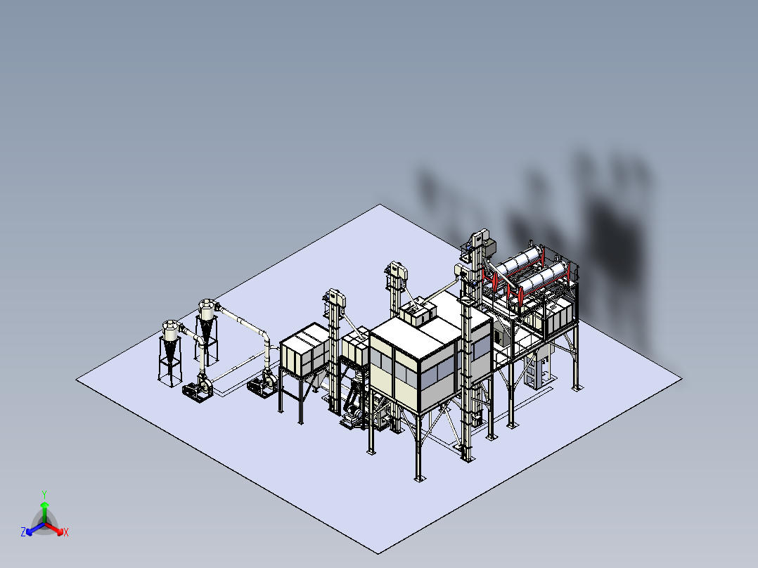 米精炼厂食品加工生产线 IGS格式