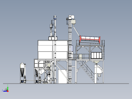 米精炼厂食品加工生产线 IGS格式右视缩略图