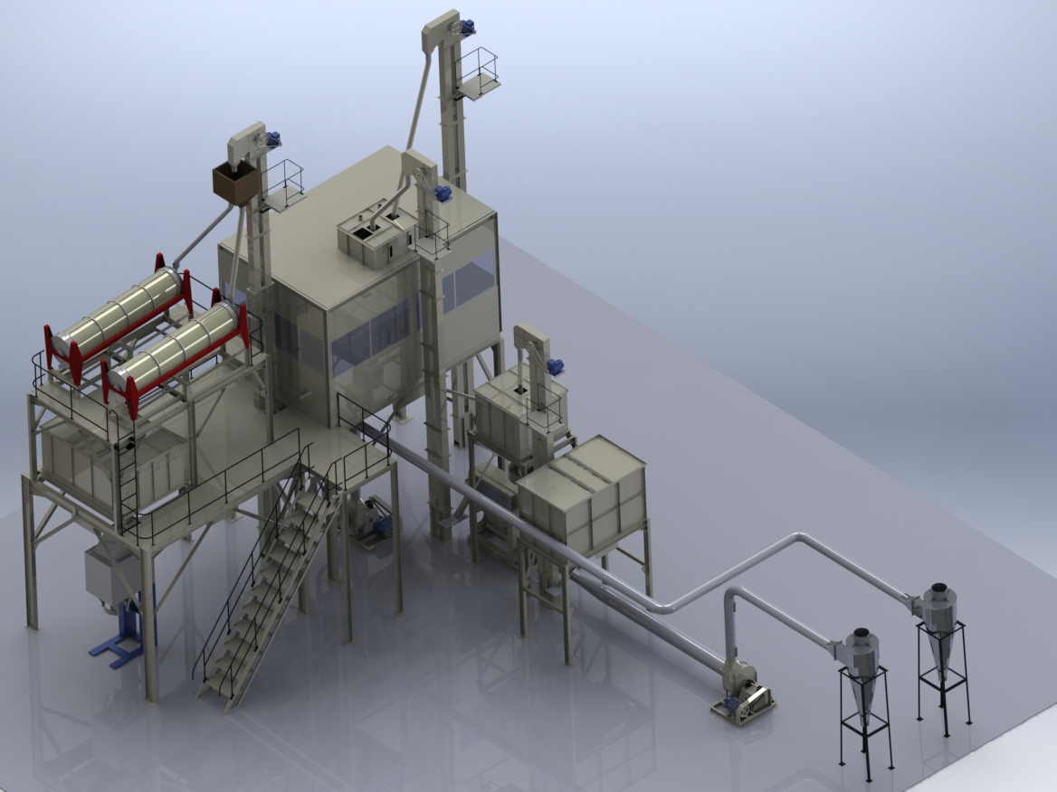 米精炼厂食品加工生产线 IGS格式