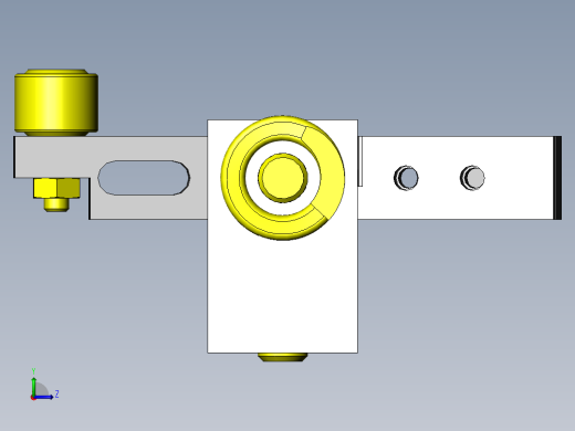 跟随工件位置的加紧治具左视缩略图