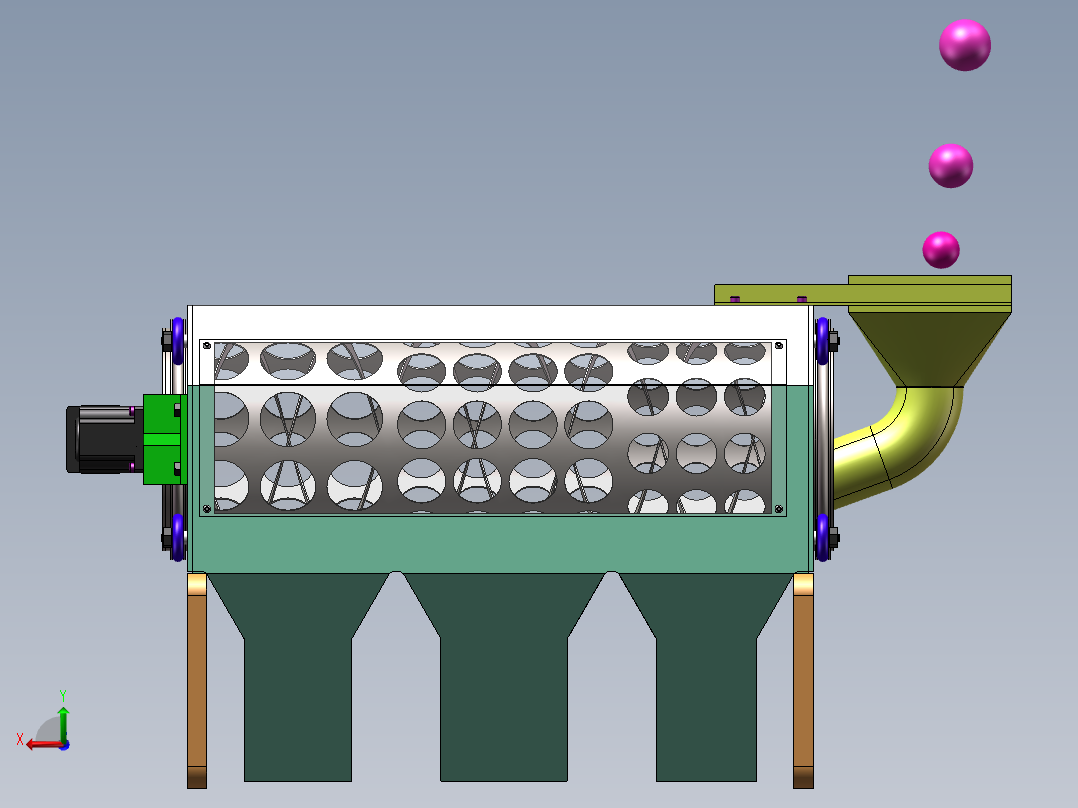 水果分拣机15可编辑后视图