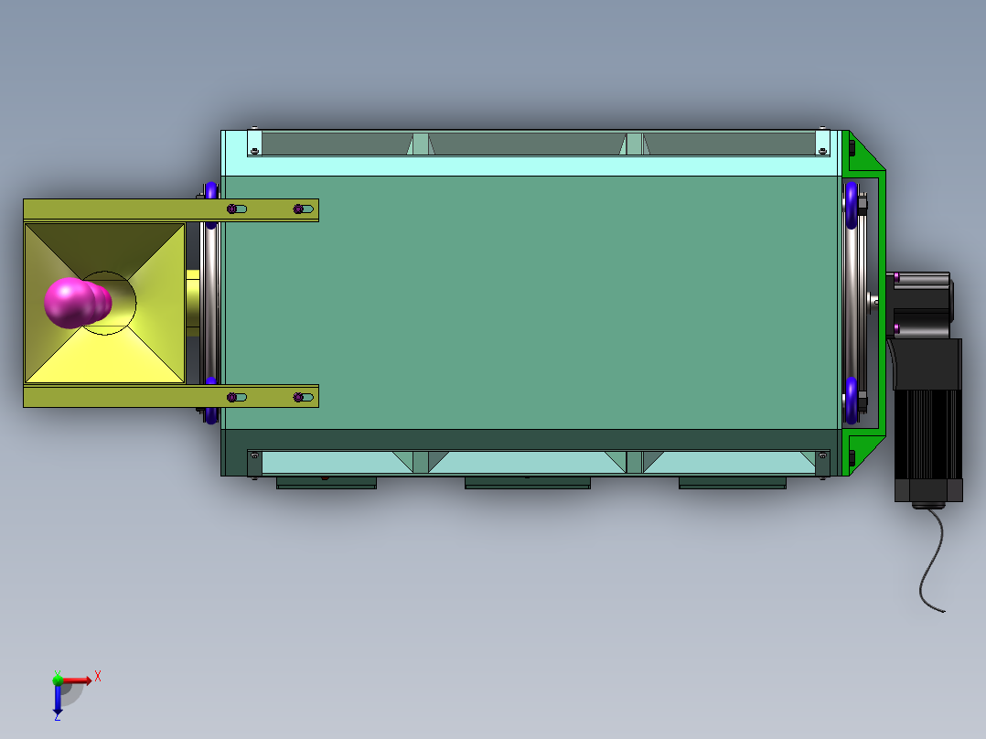 水果分拣机15可编辑俯视图