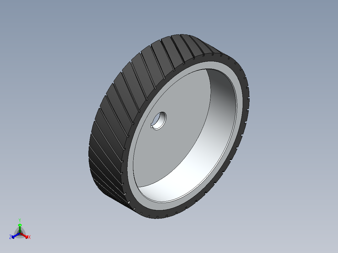 紧凑型砂带磨光机正等轴测图