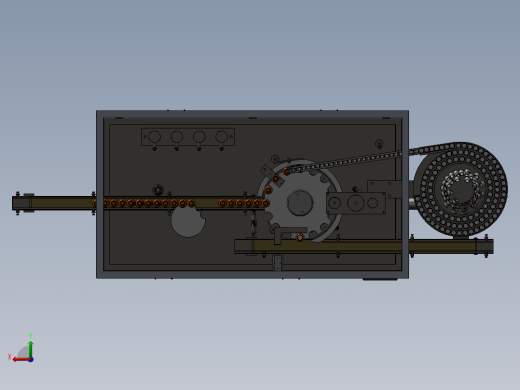 自动灌装旋盖理瓶一体机3D图纸 F485 非标自动化设备3D图纸3D模型后视缩略图