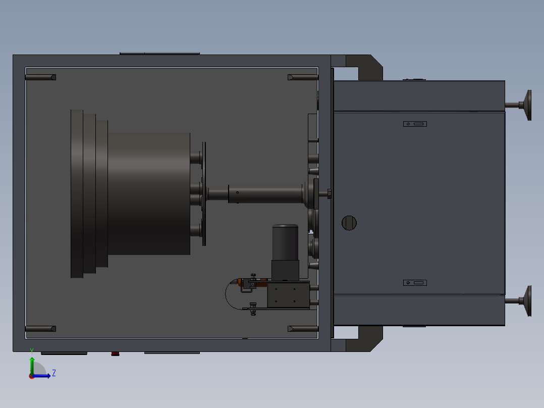 自动灌装旋盖理瓶一体机3D图纸 F485 非标自动化设备3D图纸3D模型左视图