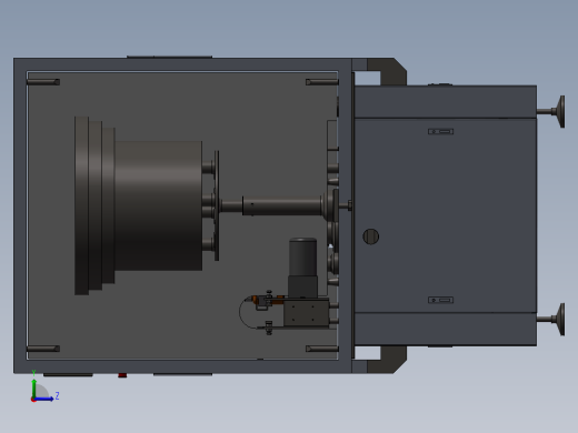 自动灌装旋盖理瓶一体机3D图纸 F485 非标自动化设备3D图纸3D模型左视缩略图