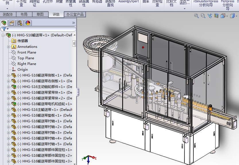 自动灌装旋盖理瓶一体机3D图纸 F485 非标自动化设备3D图纸3D模型