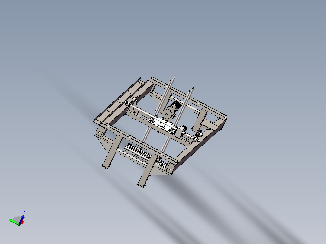 1250型支架式水洗设备3D模型
