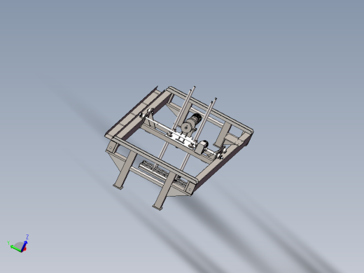 1250型支架式水洗设备3D模型