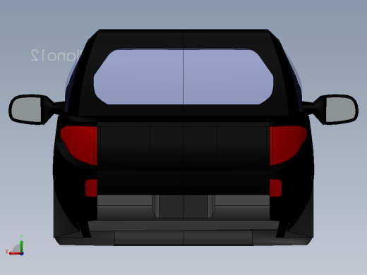 三菱（日本公司）汽车3D模型后视缩略图