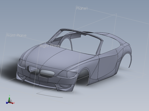 宝马Z4的车身外壳设计