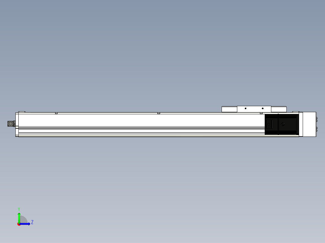 Toyo东佑达直线模组-ECH14-550-BR-200W左视图